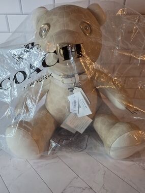 NWT Coach Collectible Bear in Signature Canvas - Style CZ194 - Brand New in Fact